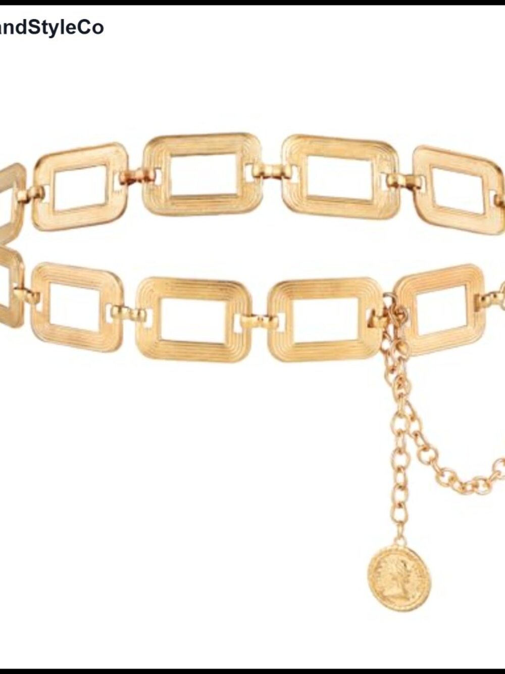 Metal Waist Chain Belt Chunky Link Adjustable for Women